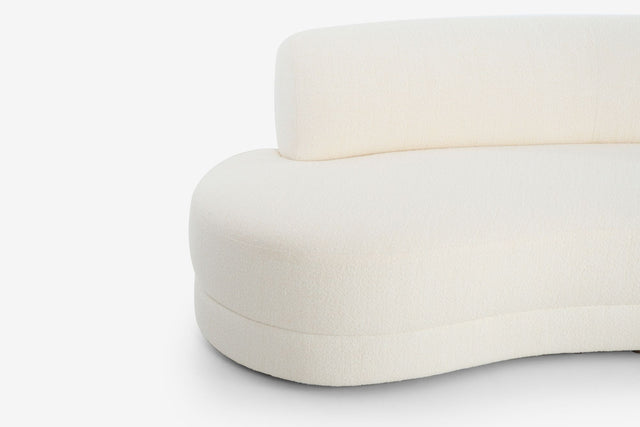 Milo Baughman Curved Sofa for Directional