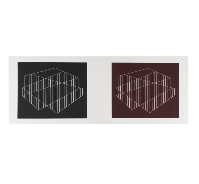 Josef Albers Silk Screen Diptych