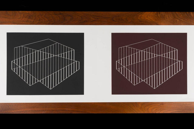 Josef Albers Silk Screen Diptych