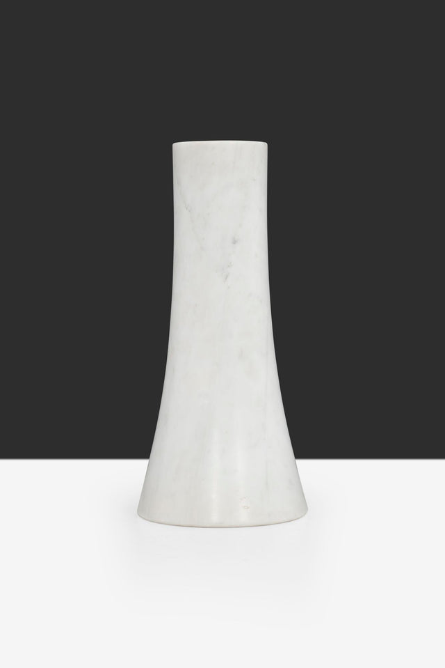 Angelo Mangiarotti for Skipper Vase in Carrara Marble