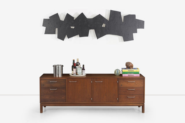 Jens Risom Credenza in Oiled Walnut