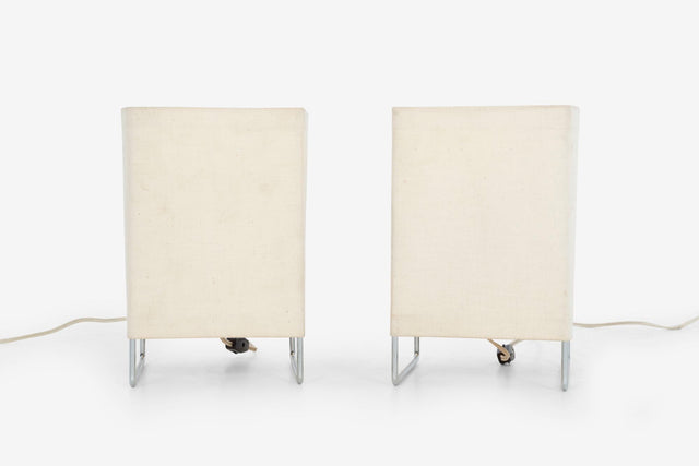 Gregory van Pelt for Wireworks Pair of Box Kite Lamps