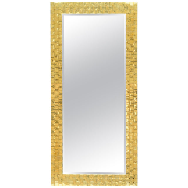 Chapman Brass Woven Front Mirror