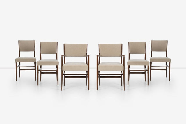 Gio Ponti Dining Chairs for Singer and Sons Sons Set of Six 1950c.