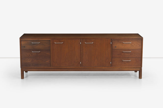 Jens Risom Credenza in Oiled Walnut