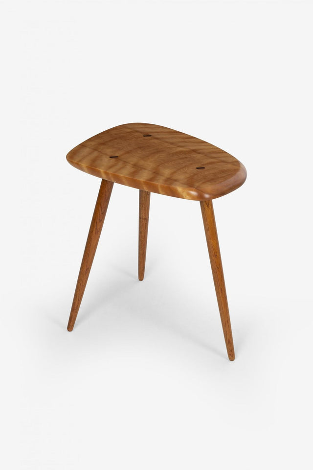 Arthur Espenet Carpenter Three-Legged Occasional Table in Birch