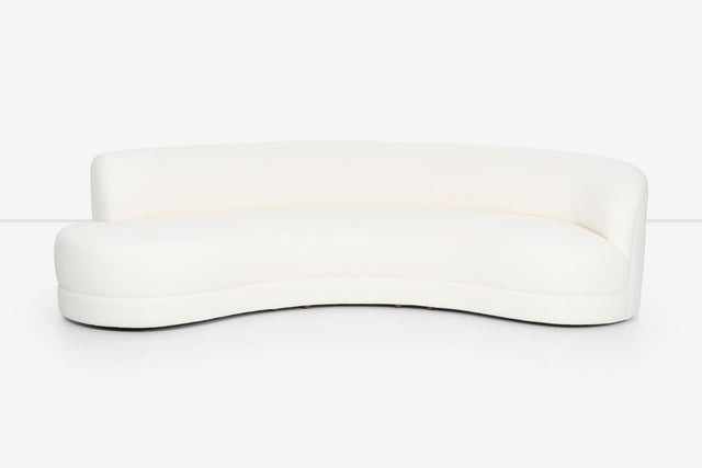 Milo Baughman Curved Sofa for Directional
