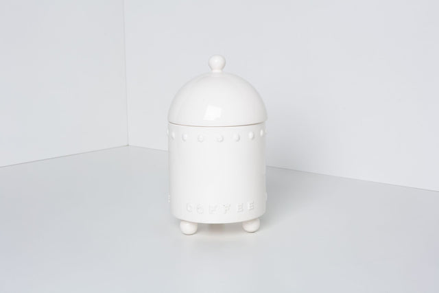 Stanley Tigerman White Ceramic "Tigerman City" Coffee Canister
