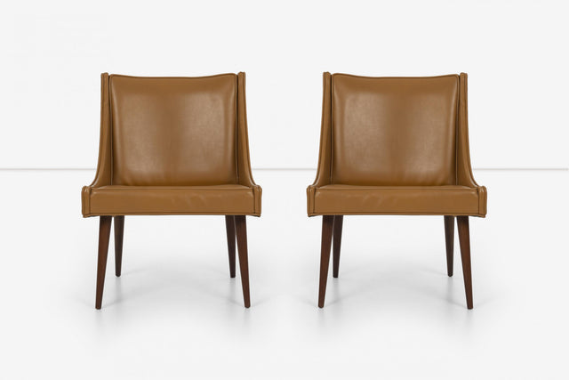 Milo Baughman Pair of Slipper Chairs for Thayer Coggin, c. 1965