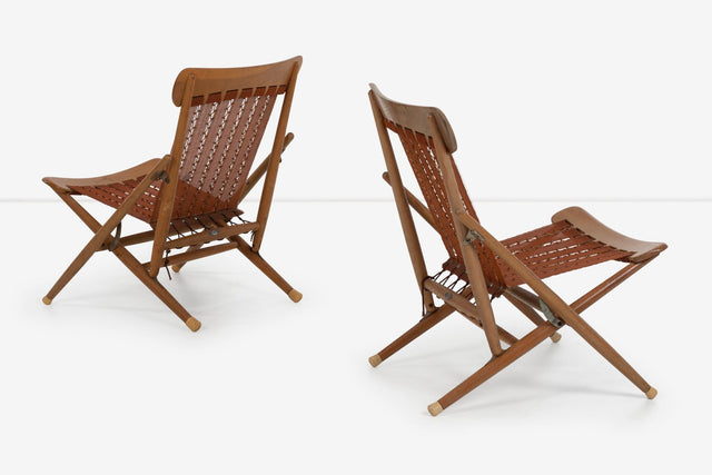 Maruni Mokko of Japan Folding Sling Chairs