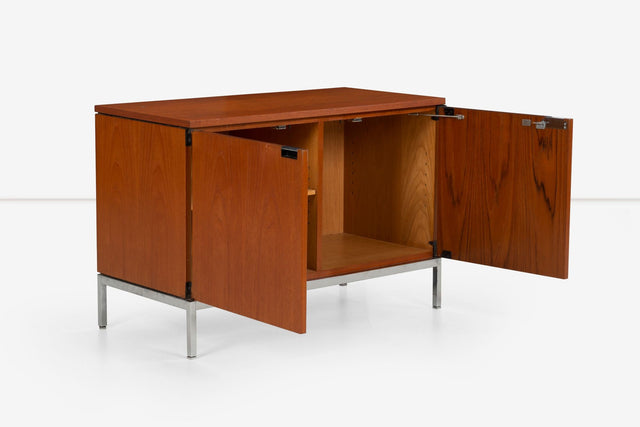 Florence Knoll Two-Door Cabinet in Teak-wood