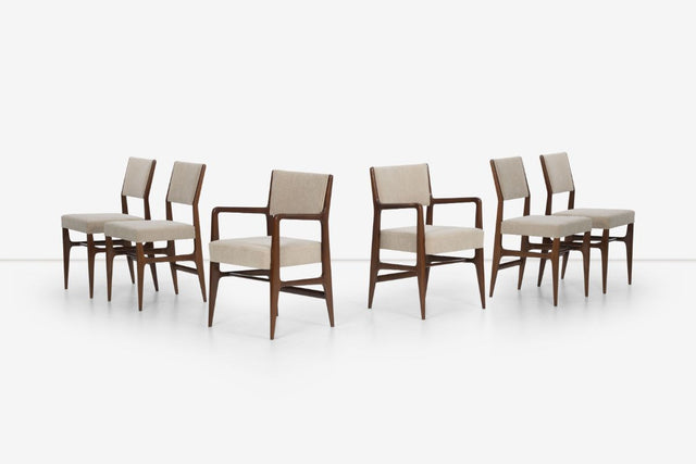 Gio Ponti Dining Chairs for Singer and Sons Sons Set of Six 1950c.