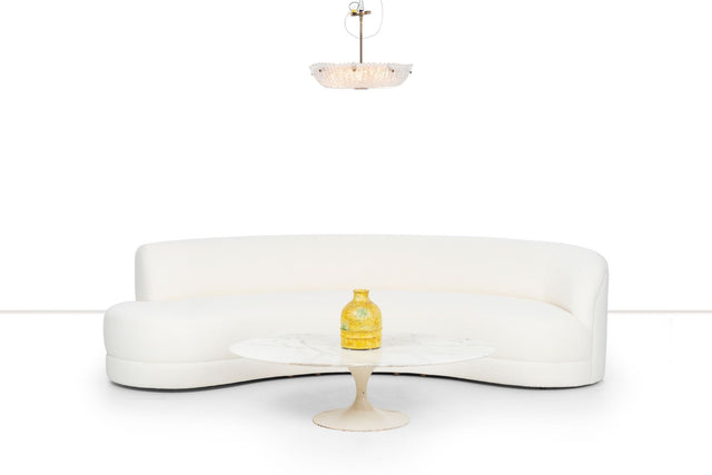 Milo Baughman Curved Sofa for Directional