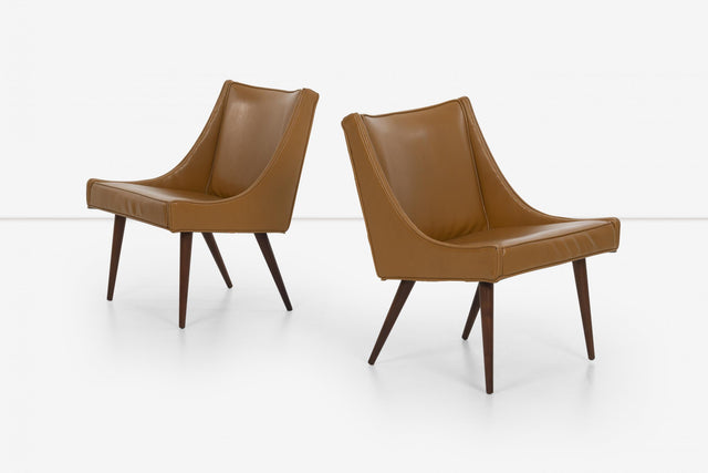 Milo Baughman Pair of Slipper Chairs for Thayer Coggin, c. 1965