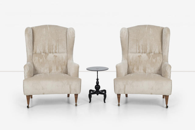 Luigi Caccia Dominioni "Ambrosianeum" High-Back Lounge Chairs, 1955