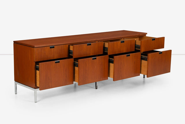 Florence Knoll Eight-Drawer Credenza in Teakwood