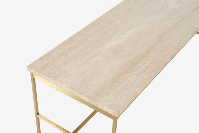 Paul McCobb Travertine Consoles and/or Sofa Tables