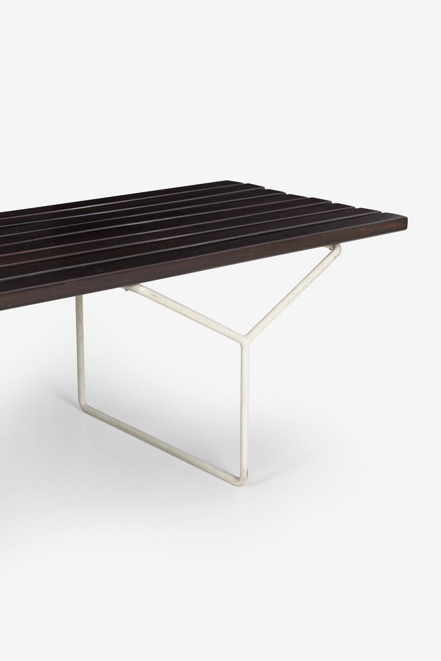 Harry Bertoia Early Solid Rosewood Slat Bench 1951 First Year Production