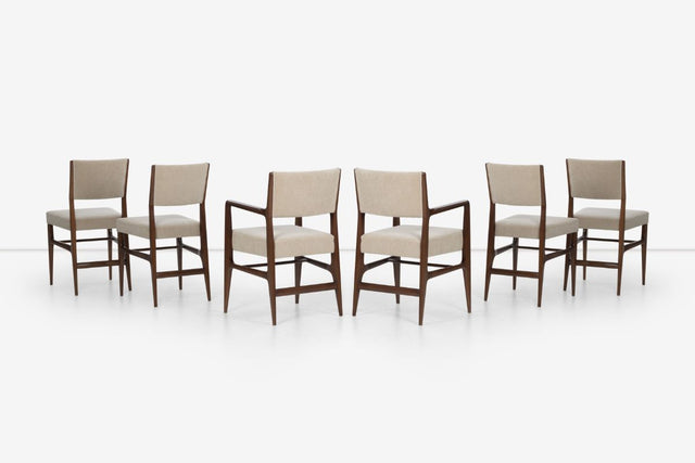 Gio Ponti Dining Chairs for Singer and Sons Sons Set of Six 1950c.