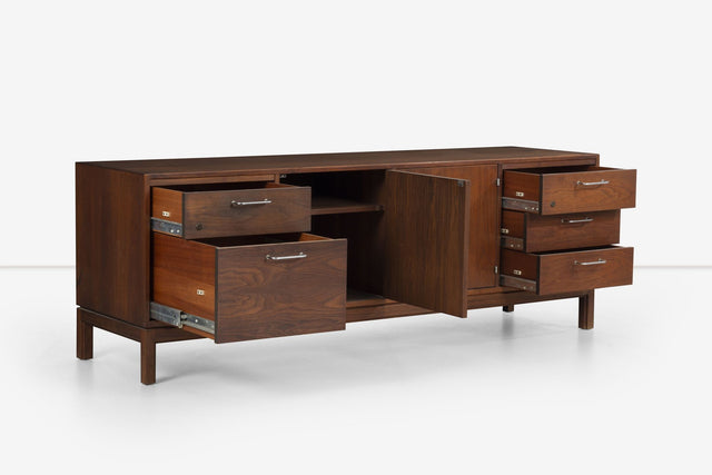 Jens Risom Credenza in Oiled Walnut
