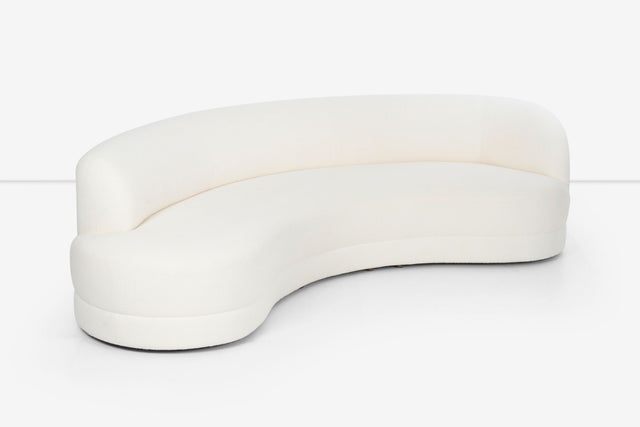 Milo Baughman Curved Sofa for Directional