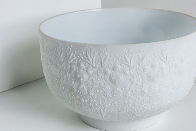 9" Round Footed Bowl Fantasy Mural by Rosenthal