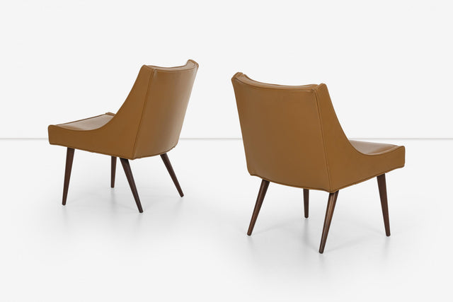 Milo Baughman Pair of Slipper Chairs for Thayer Coggin, c. 1965
