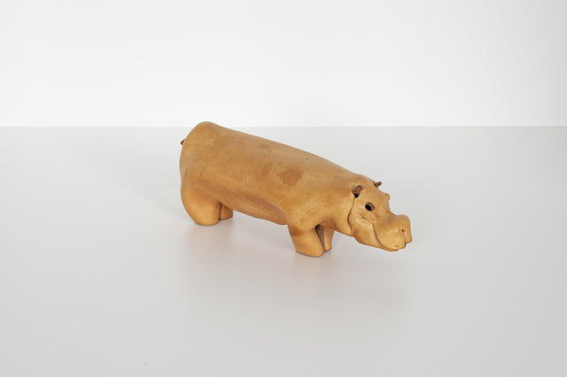 Leather Hippo by Deru, c. 1965
