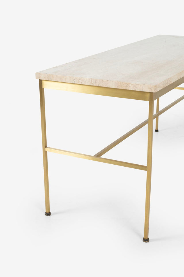 Paul McCobb Travertine Consoles and/or Sofa Tables