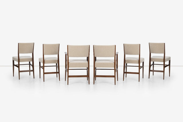 Gio Ponti Dining Chairs for Singer and Sons Sons Set of Six 1950c.
