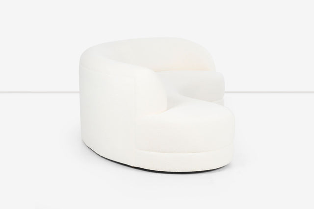 Milo Baughman Curved Sofa for Directional