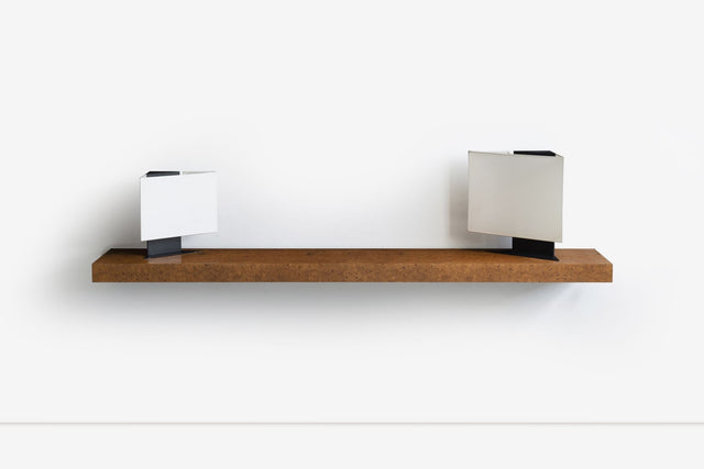 Benjamin Baldwin Custom Wall-Mounted Console in Burled Elm