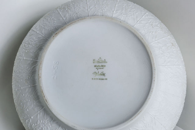 9" Round Footed Bowl Fantasy Mural by Rosenthal