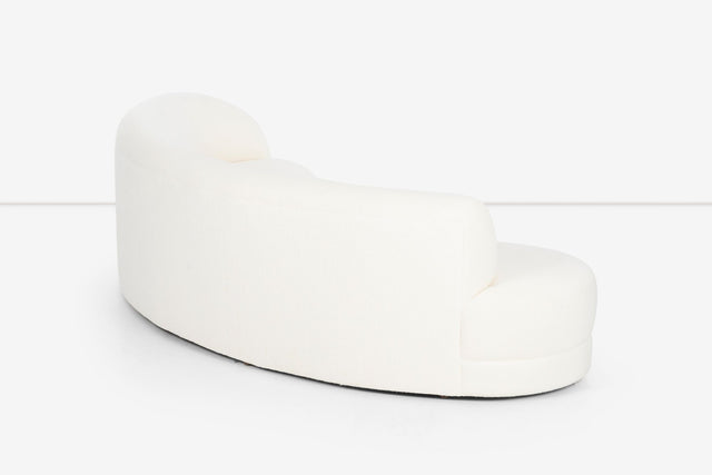 Milo Baughman Curved Sofa for Directional