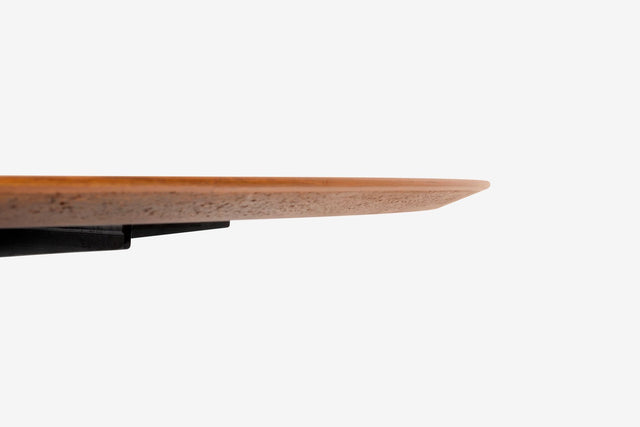 Florence Knoll Dining Table with Cherry Wood Beveled Edge Top