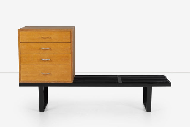 George Nelson for Herman Miller Platform Bench with Four Drawer Chest