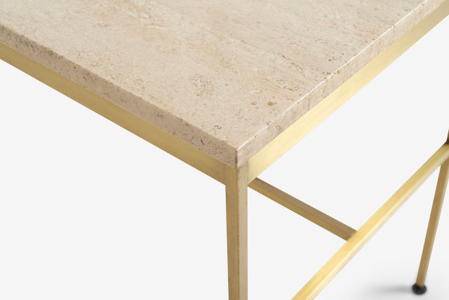 Paul McCobb Travertine Consoles and/or Sofa Tables