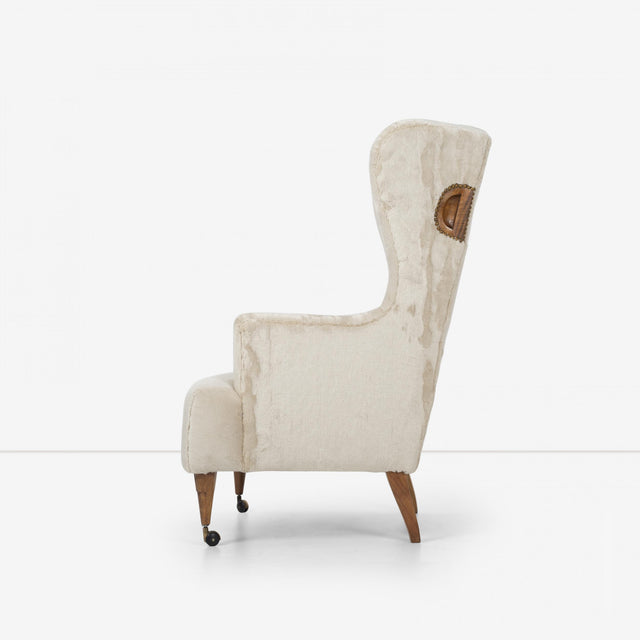 Luigi Caccia Dominioni "Ambrosianeum" High-Back Lounge Chairs, 1955