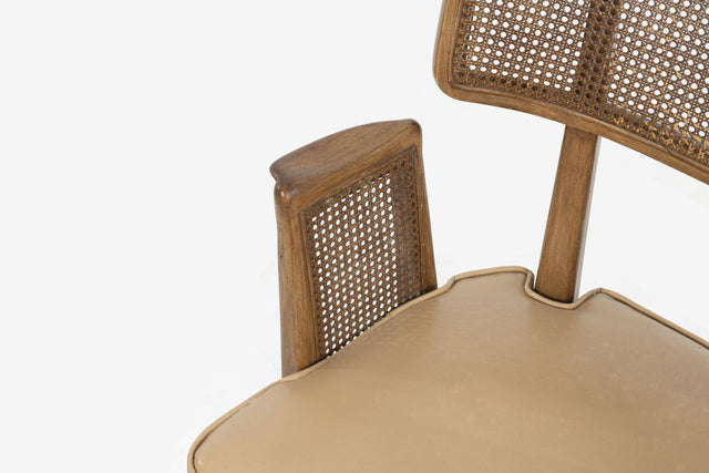Set of Six Edward Wormley for Dunbar Curved-Back Dining Chairs