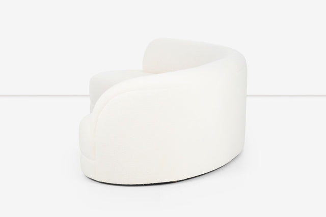 Milo Baughman Curved Sofa for Directional