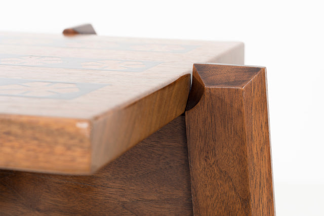 Style of Edward Wormley Walnut Side Table