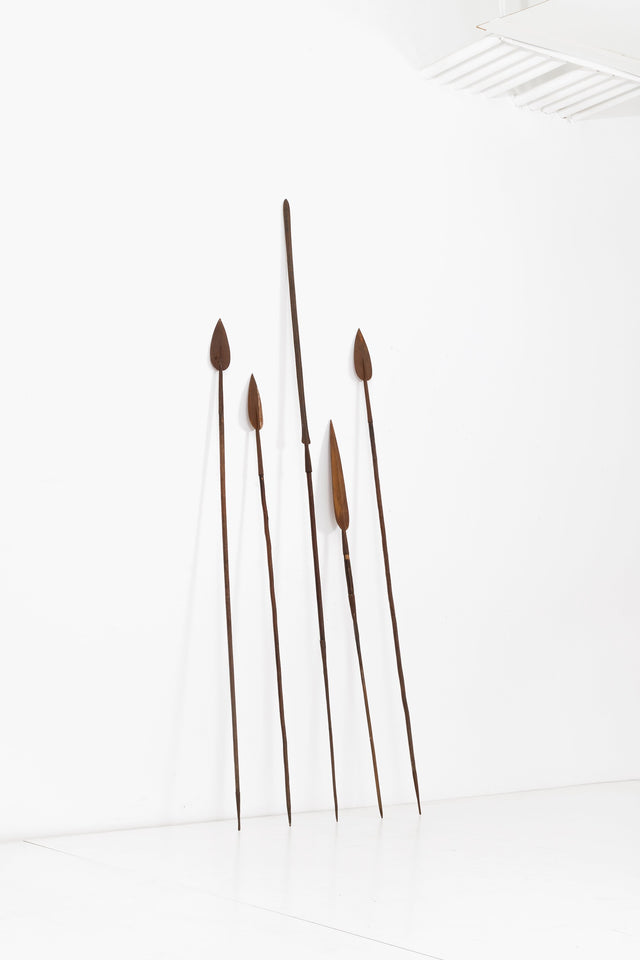Set of Five Tribal Spears