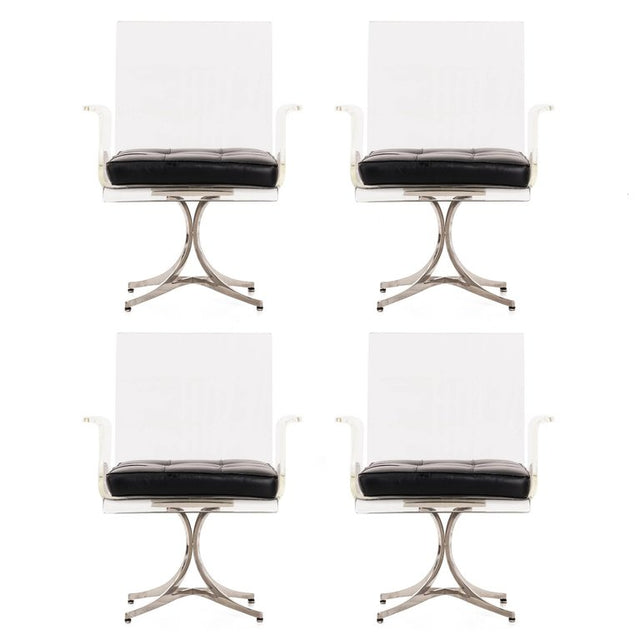 Set of Four Laverne Flower Dining Chairs