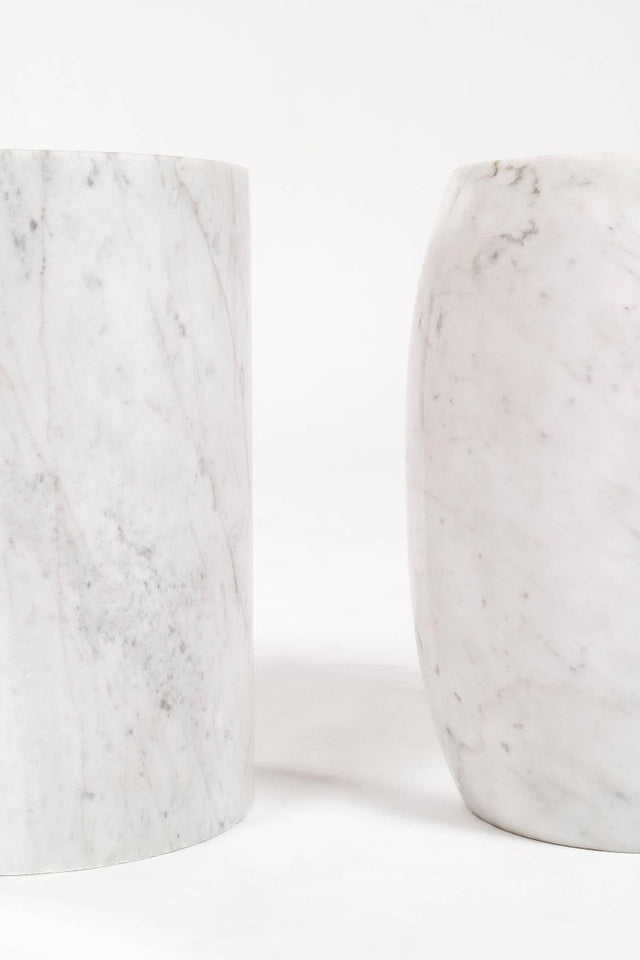 Marble End Table in the Style of Lucia Mercer