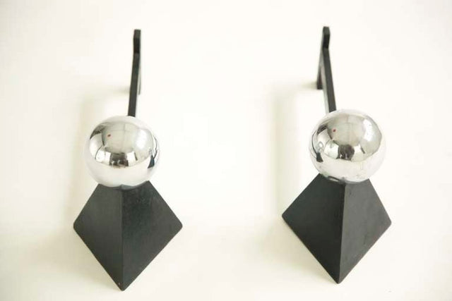 Samuel Marx Andirons and Fireplace Tools