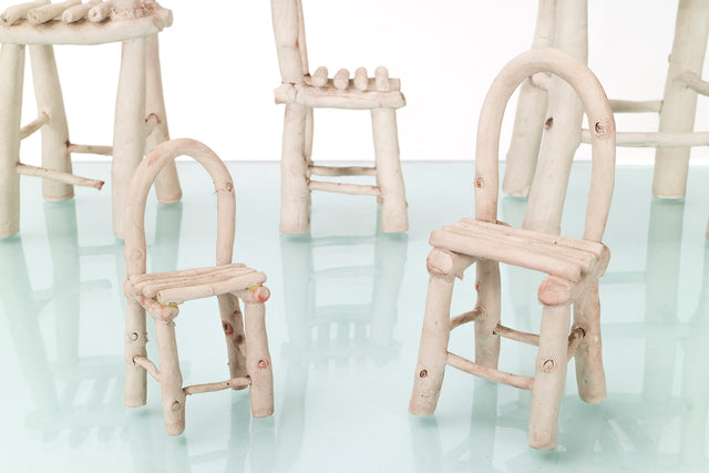 Set of Linda Kramer Ceramic Chairs