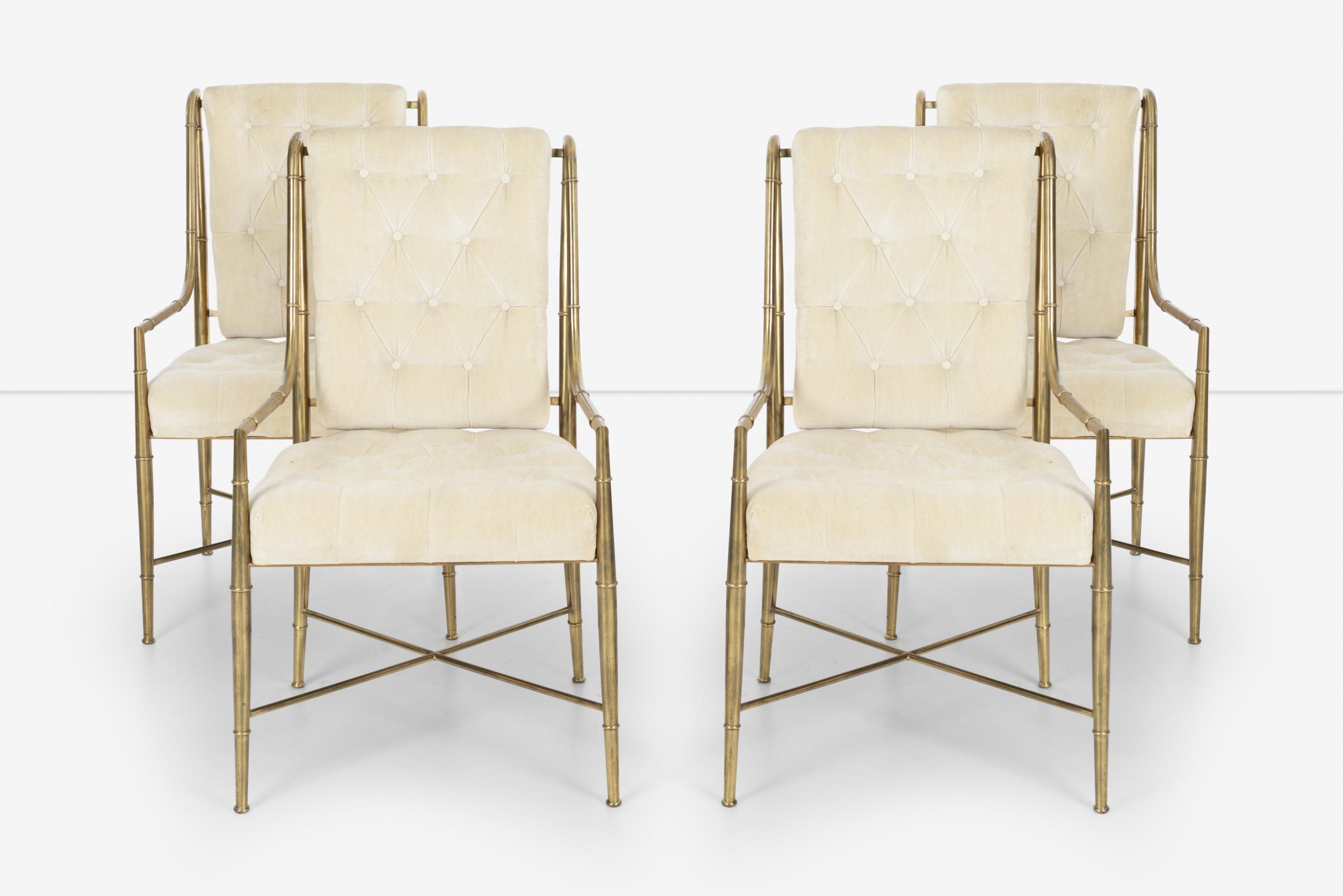 Brass discount dining chair