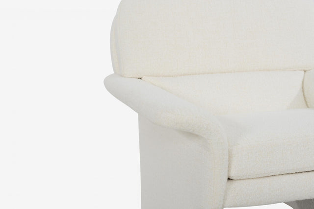 Vladimir Attributed Pair of Lounge Chairs and Ottomans, c. 1985