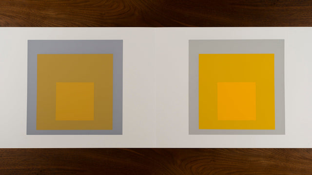 Josef Albers Homage to the Square Silk Screen Diptych