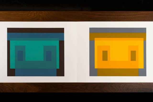 Josef Albers Silk Screen Diptych